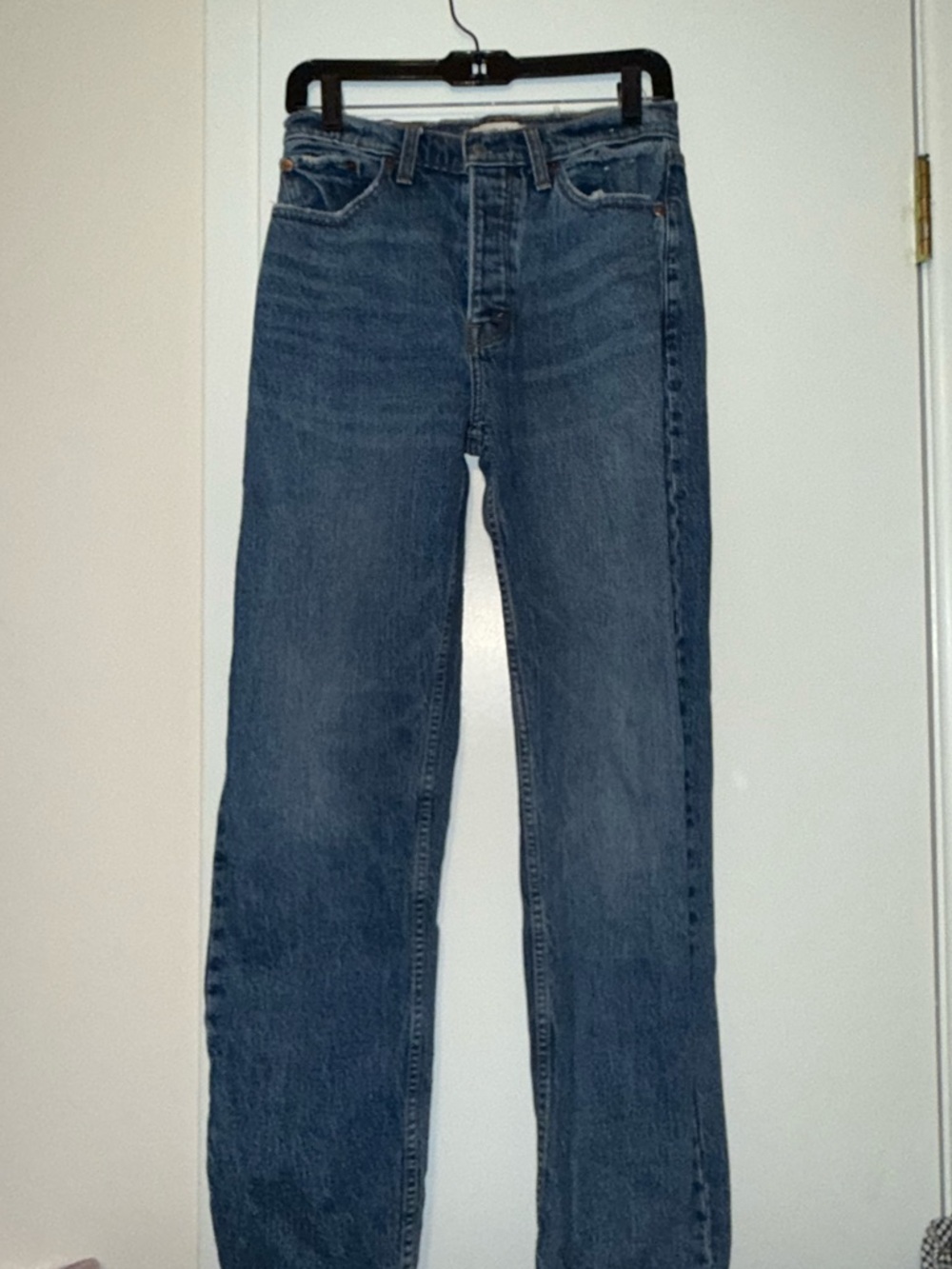 Abercrombie & Fitch Straight-Leg Blue Denim Jeans - Picture 2 of 5